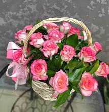 Цветочная композиция из Розы в корзине #REPLACE_PRED# Чердыни